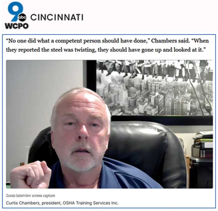 curtis-chambers-wcpo-killen-power-plant-collapse WCPO 9 I-Team report featuring Curtis Chambers discussing the Killen Power Plant demolition collapse
